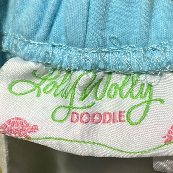 Lolly Wolly Doodle Floral Dress tie neck with Matching Ruffle Pants Sz 6 Girls - Picture 2 of 8